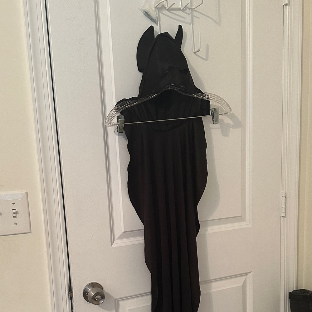 Black Hooded Costume Cape